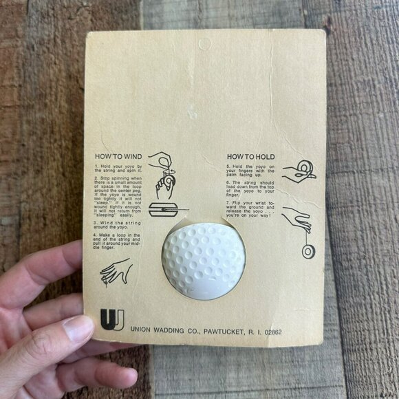 Vintage Be a Sport Yoyo Professional Model Trick String Union Wadding Co New - Picture 2 of 3